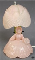 Southern Belle Pink Depression Glass Accent Lamp