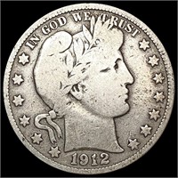 1912-S Barber Half Dollar NICELY CIRCULATED