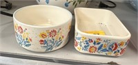 2PC PIONEER WOMAN DISHES / BOWL