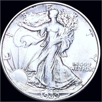 1939-S Walking Half Dollar ABOUT UNCIRCULATED