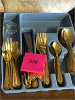 Gold plated silverware #238