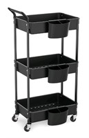 HBTower 3 Tier Rolling Cart with Handle, Kitchen U