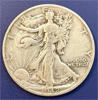 1943 Walking Liberty Half Dollar, Denver Mint
