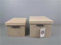 2 Pc Handcrafter In Indonesia Storage Boxes