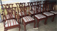 Set of 10 dining room chairs