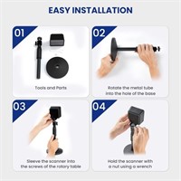Eyoyo 1D 2D Hands-Free Barcode Scanner with
