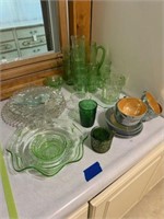 Green glass, picture with glasses, other