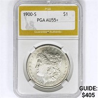 1990-S Morgan Silver Dollar PGA AU55+