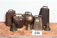 COLLECTION OF ANTIQUE BELLS