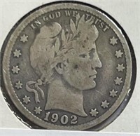 1902 Barber Quarter VG