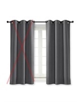 GREY BLACKOUT CURTAIN 1 PANNEL 52IN X 62.5in