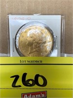 1898-S 20 DOLLAR GOLD PIECE