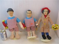 3 figurines The Stooges