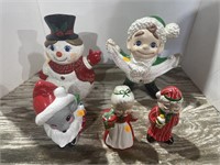 Christmas ceramic figurines