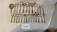 26 Pc. Assorted Mixed Silver Plate Utensils