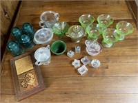 Vintage Sherbet Bowls, Glass Insulators