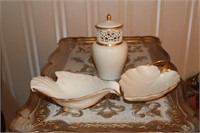 Lenox Lot - Pompeii Jar, Dove Shaped Candy Dish