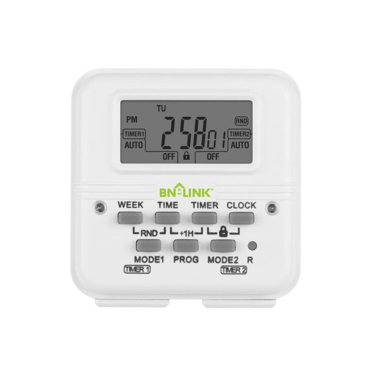 BN-LINK Digital Timer Outlet 24-Hour...