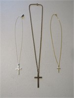 (3) Cross Necklaces
