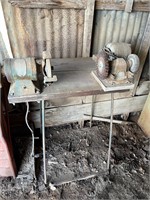 Work Table & Bench Grinder / Brush Tools