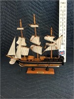HMS Endeavor Wood Model Ship British
