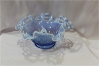An Artglass Reticulated Bowl