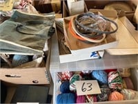 3 Boxes of Knitting Supplies