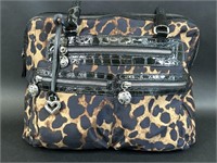 Brighton Cheetah Print Bag with Braided Handles