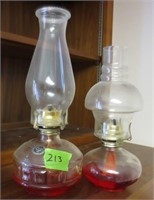 2 oil lamps