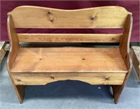 Nice Solid Knotty Pine Bench