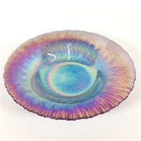 Iridescent / Carnival Glass Centerpiece Bowl