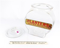 Vintage 5-Cent Planters Salted Peanuts Jar w/Lid