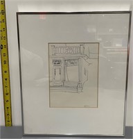 Art Framed Drawing - "Fosters Ice Cream"