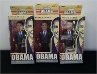 Three new Barrack Obama action figures