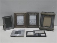 Six Assorted Photo Frames Largest 9.75"x 12"