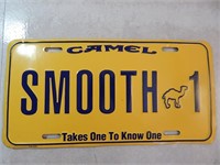 Vintage Camel Cigarettes License Plate Smooth 1