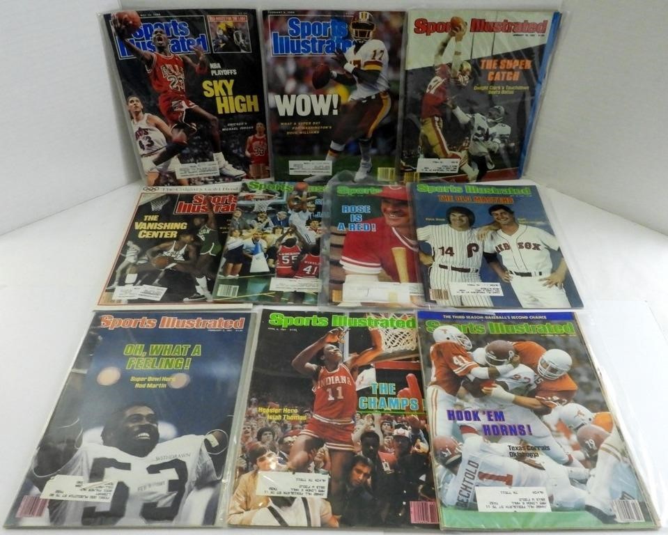 (10) SPORTS ILLUSTRATED with STAR COVERS