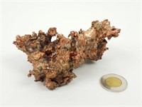 Spécimen mineralogique de cuivre natif