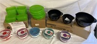 NEW 3pc Kitchen aid Mixing Bowls, UltraLitr Green