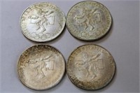 4 - 1968 Mexican 25 Pesos - 72% Silver