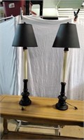 Vintage Candlestick Lamps