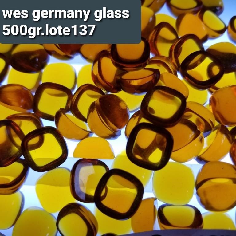 Vtg Crystal Glass Stones: W. Germany-Czech-Austria-Fr-JP # 8