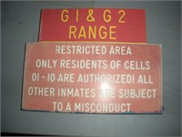 Restricted Area Sign  10x8 inches