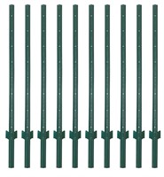 LADECH 5' Duty Metal Fence Post - 10 Pack
