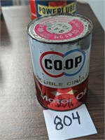 CO-OP Metal Quart Oil Can - Empty