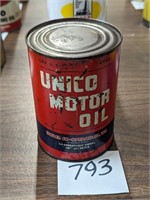 Unico Metal Quart Oil Can