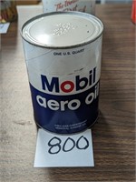 Mobil Aero Oil Composite Quart Can - Full