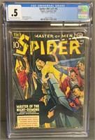CGC 0.5 Spider #84 Vol.21 #4 1940 Pulp