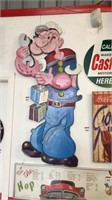 Vintage Timber Popeye Wall Hanging 1300mm