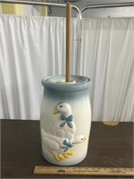 Porcelain Butter Churn w/ Geese